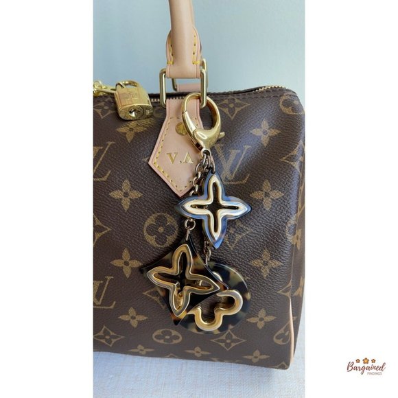 Authentic LOUIS VUITTON Tortoise Shell Bag Charm - Picture 9 of 12
